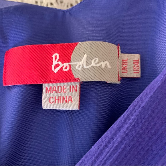 Boden Purple Silk Dress - Picture 5 of 10